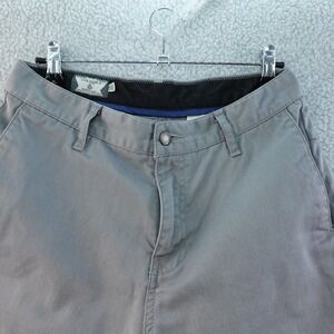 Volcom Men's 28 Shorts Casual Gray Chino Skate Everyday Flat Front u2k Baggy
